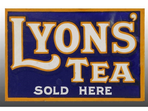 LYONS TEA FLANGE SIGN.                            
