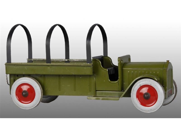 PRESSED STEEL STRUCTO TOY ARMY TRUCK.             