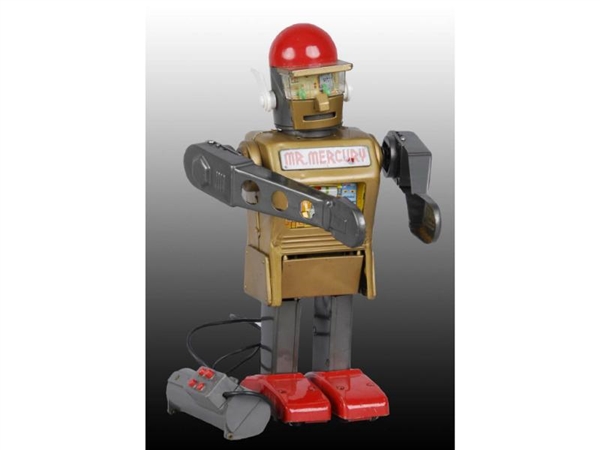 JAPANESE BATTERY-OPERATED MR. MERCURY ROBOT TOY.  