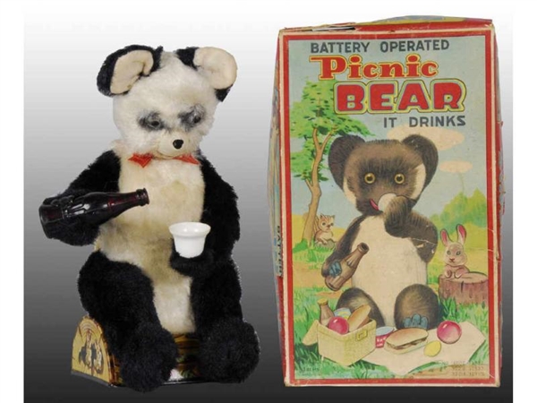 LOT OF 2: BATTERY-OPERATED JAPANESE ANIMAL TOYS.  