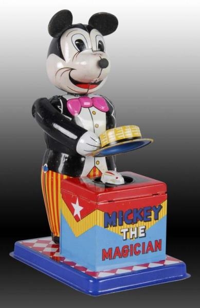 WALT DISNEY LINEMAR MICKEY MOUSE THE MAGICIAN TOY.
