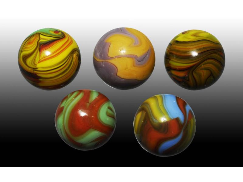 Details about   CHRISTENSEN AGATE MARBLES early examples lot 10 