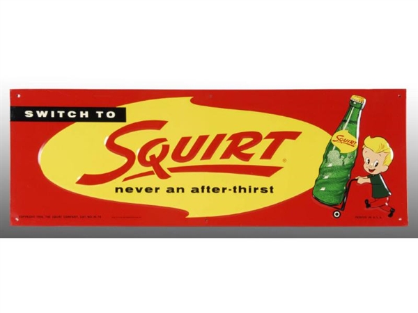 SQUIRT SODA ADVERTISING SIGN.                     