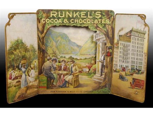 RUNKELS COCOA AND CHOCOLATE CARDBOARD.           