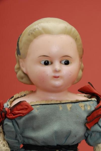 WAX OVER COMPOSITION DOLL WITH ALICE HAIRSTYLE    