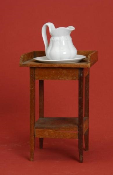 MINIATURE WASHSTAND WITH PITCHER & BOWL           