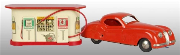MARX ELECTRIC FILLING STATION TOY.                