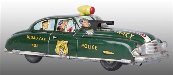 LOT OF 2: MARX DICK TRACY POLICE SQUAD CAR TOYS.  