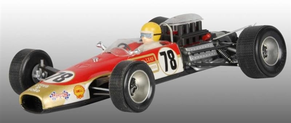 JAPANESE BATTERY-OPERATED RACE CAR TOY WITH BOX.  