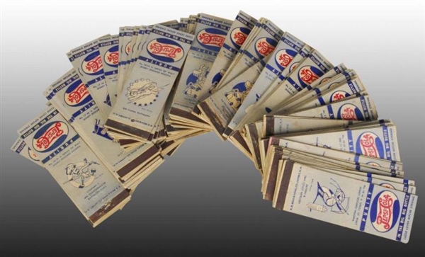 APPROXIMATELY 100 PEPSI COLA MATCHBOOK COVERS.    