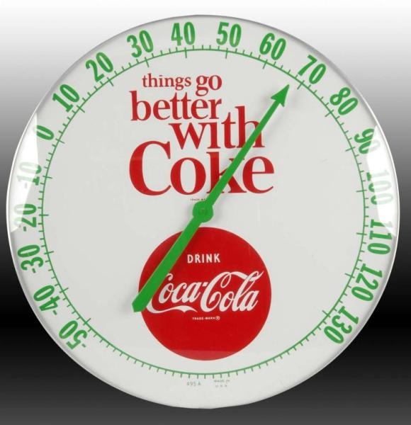 COCA-COLA THINGS GO BETTER THERMOMETER.           