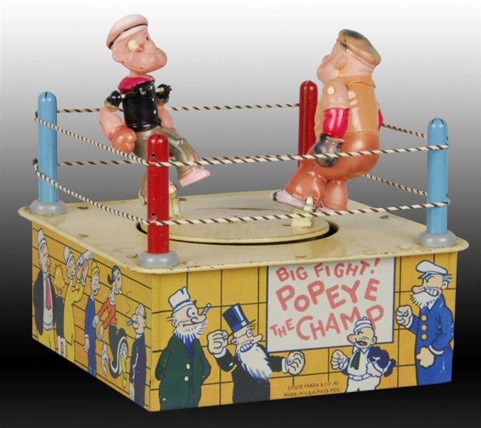 MARX WIND-UP POPEYE THE CHAMP TOY.                
