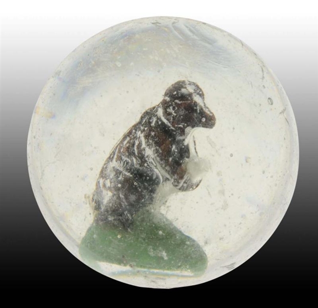 PAINTED BEAR SULPHIDE MARBLE.                     