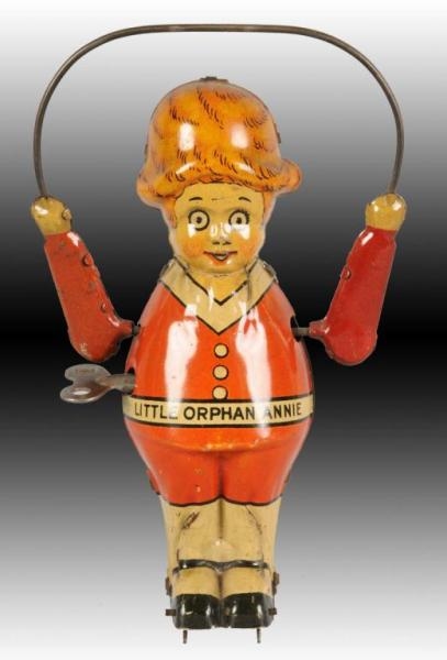 MARX TIN WIND-UP LITTLE ORPHAN ANNIE SKIPPING TOY.