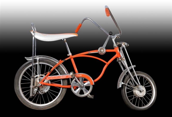 1970 SCHWINN ORANGE KRATE STING-RAY BICYCLE.      