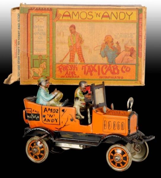 MARX TIN WIND-UP AMOS N ANDY TAXI TOY.            