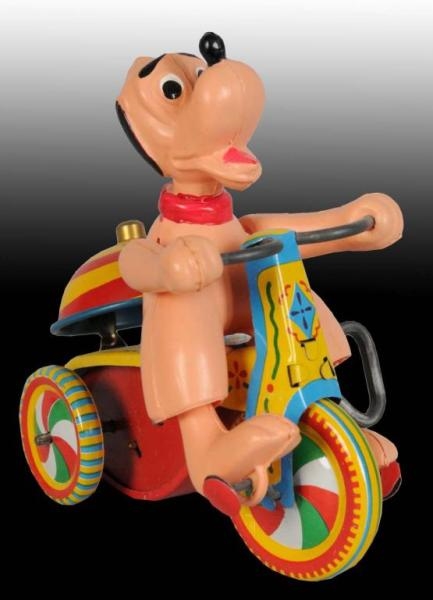 LINEMAR DISNEY PLUTO TRICYCLE WIND-UP TOY IN O/B  