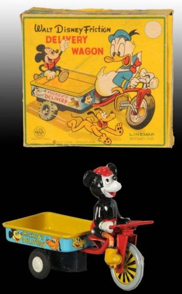 LINEMAR DISNEY MICKEY MOUSE DELIVERY WAGON IN O/B 
