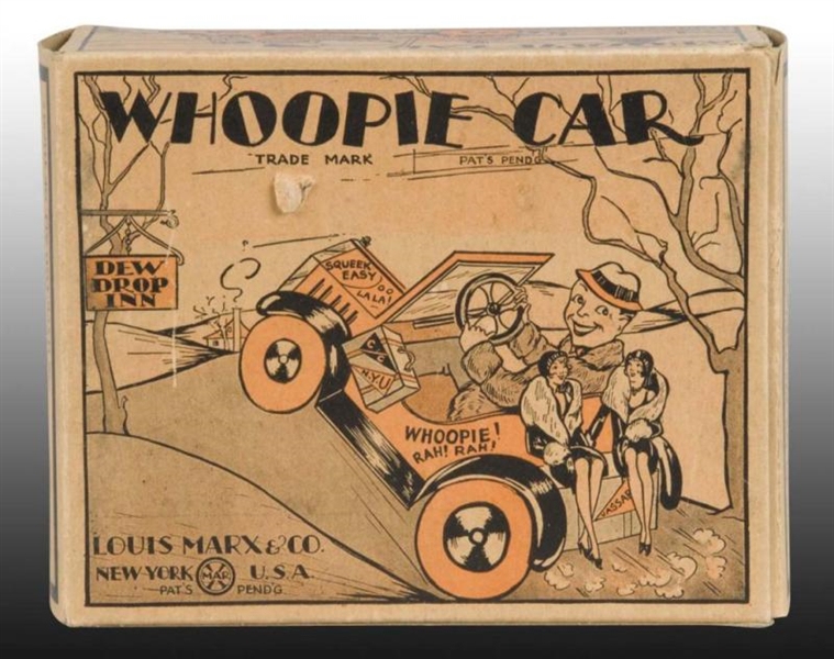 ORIGINAL BOX FOR MARX WHOOPIE CAR TOY. BOX ONLY.  