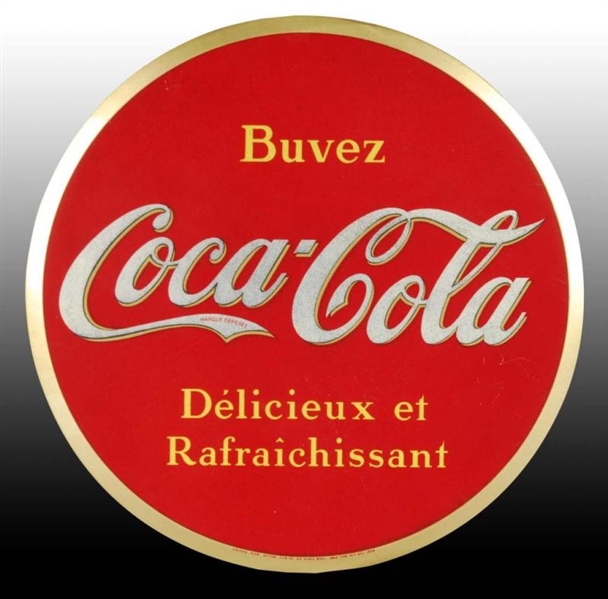 COCA-COLA FRENCH CANADIAN CELLULOID DISC.         