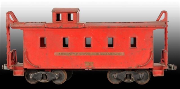 PRESSED STEEL BUDDY L OUTDOOR RAILROAD CABOOSE    