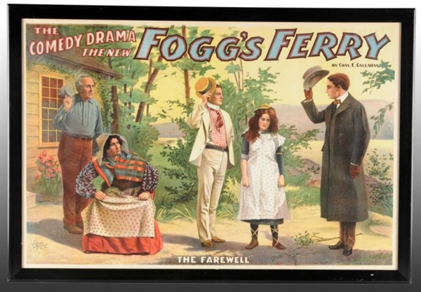 LARGE FOGGS FERRY PAPER LITHO PLAY POSTER.       