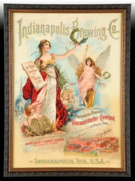 INDIANAPOLIS BREWING CO. PAPER POSTER.            
