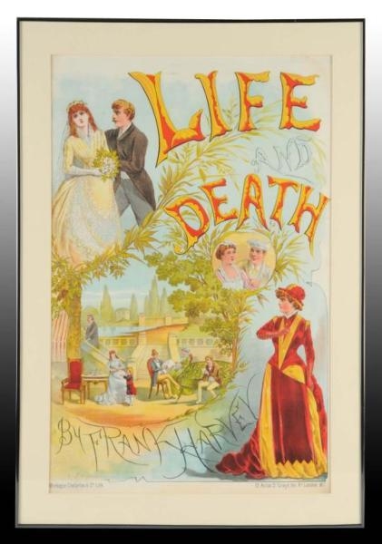 LIFE & DEATH PAPER LITHO SHOW POSTER.             