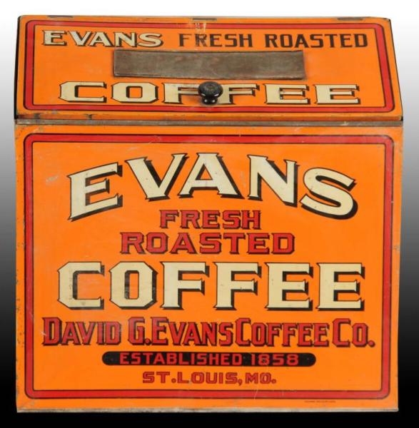 LARGE COUNTRY STORE EVANS COFFEE BIN.             
