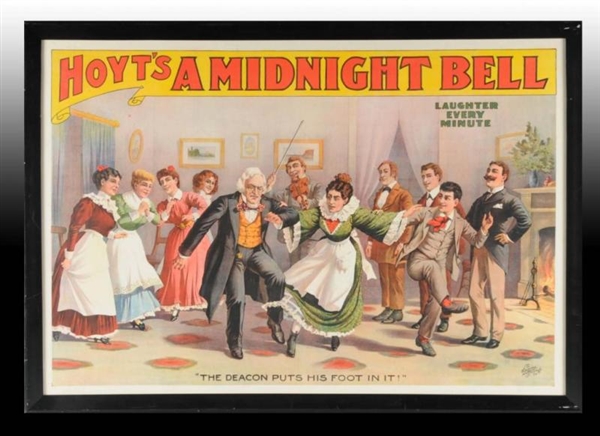 HOYTS A MIDNIGHT BELL PAPER LITHO PLAY POSTER.   