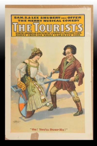 THE TOURISTS PAPER LITHO THEATRE POSTER.          
