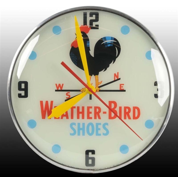 WEATHER-BIRD SHOES ELECTRIC LIGHT-UP CLOCK.       
