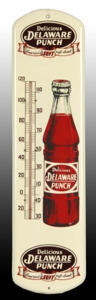 DELAWARE PUNCH TIN THERMOMETER.                   