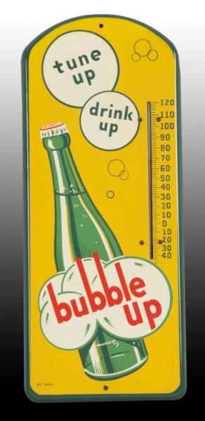 BUBBLE UP TIN THERMOMETER.                        