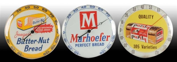 LOT OF 3: ASSORTED BREAD RELATED THERMOMETERS.    