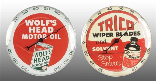 LOT OF 2: AUTO RELATED DIAL THERMOMETERS.         