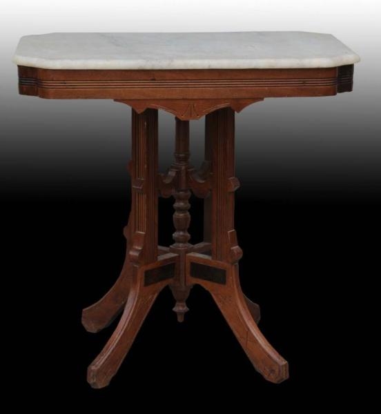 MARBLE TOP TABLE.                                 
