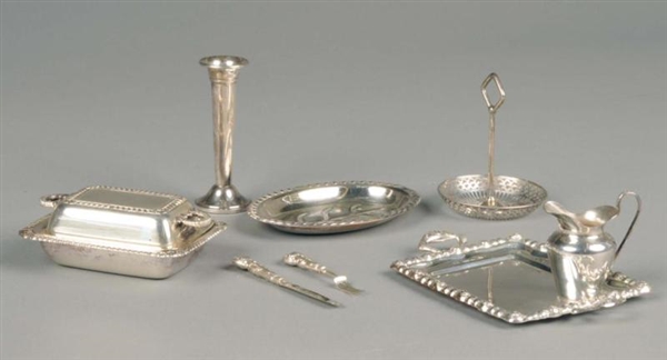 ASSORTED SILVER SALT DISHES                       