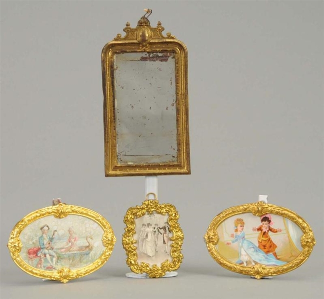 ORMOLU DOLLHOUSE PICTURES AND MIRROR              