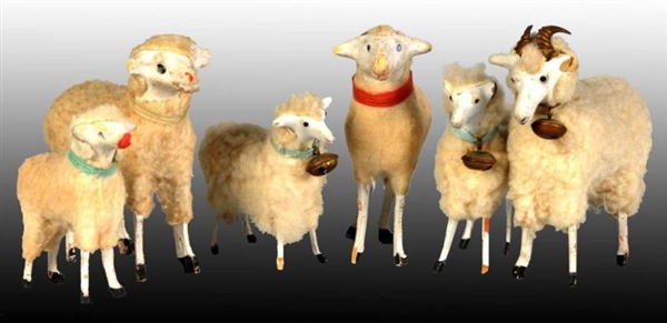 LOT OF 6: SHEEP TOYS.                             