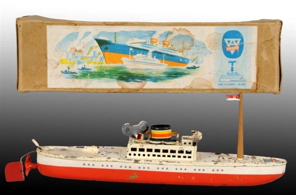 TIN ARNOLD BOAT WIND-UP TOY.                      