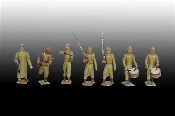 LOT OF 29: MIGNOT FRENCH TOY SOLDIERS.            