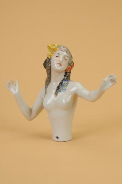 DRESSEL & KISTER HALF DOLL LADY WITH OUTSTRETCHED 
