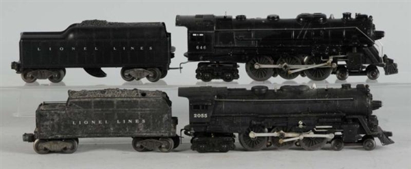 LOT OF 2: LIONEL O-27 TRAIN ENGINE & TENDERS.     