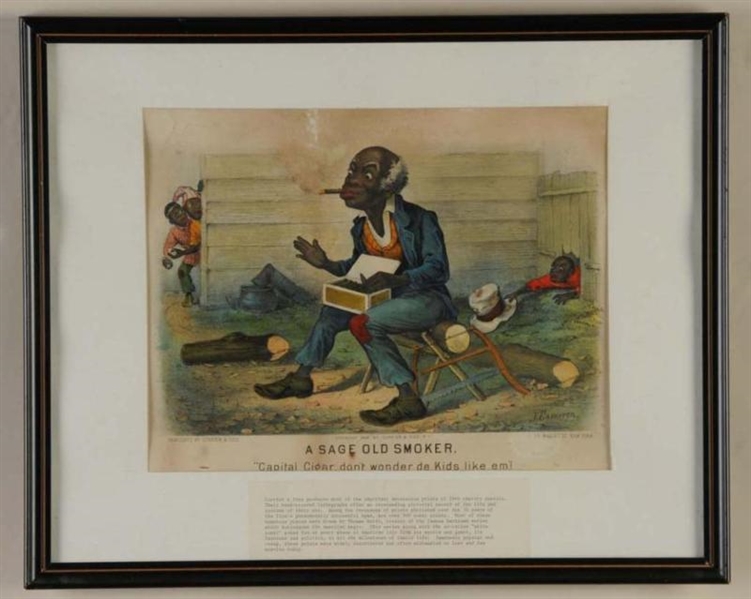 CURRIER & IVES HAND-COLORED LITHOGRAPH.           