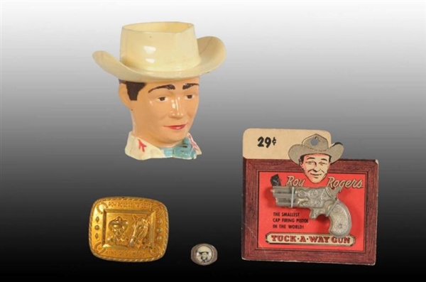 LOT OF 4: ROY ROGERS WESTERN ITEMS.               