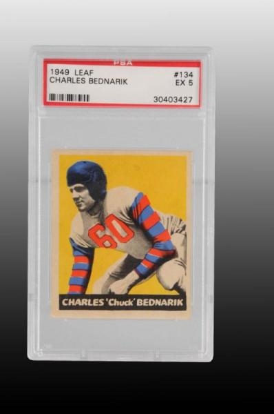 1949 LEAF CHUCK BEDNARIK FOOTBALL CARD.           