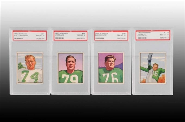 LOT OF 11: 1950 BOWMAN FOOTBALL CARDS.            