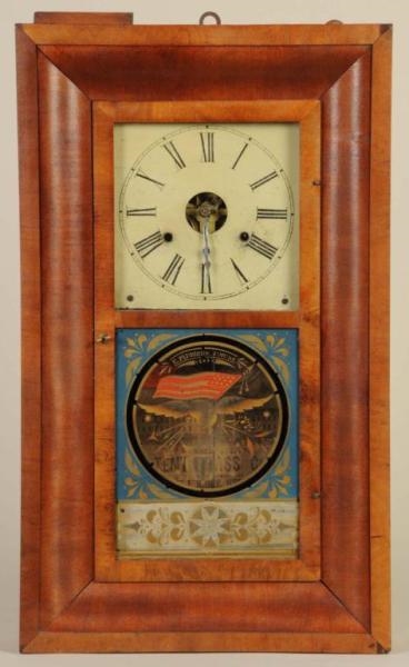 NEW HAVEN, CONNECTICUT OGEE SHELF CLOCK BY JEROME.