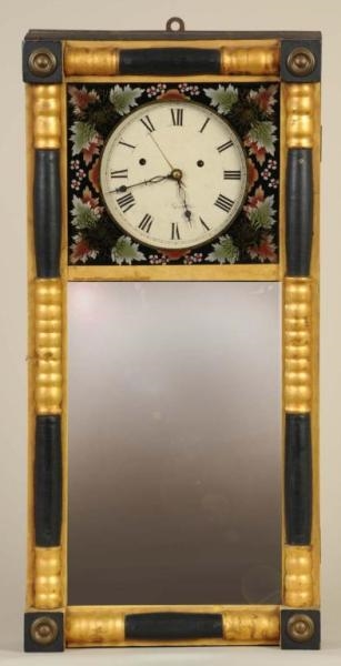 NEW HAMPSHIRE MIRROR CLOCK BY A. CHANDLER.        